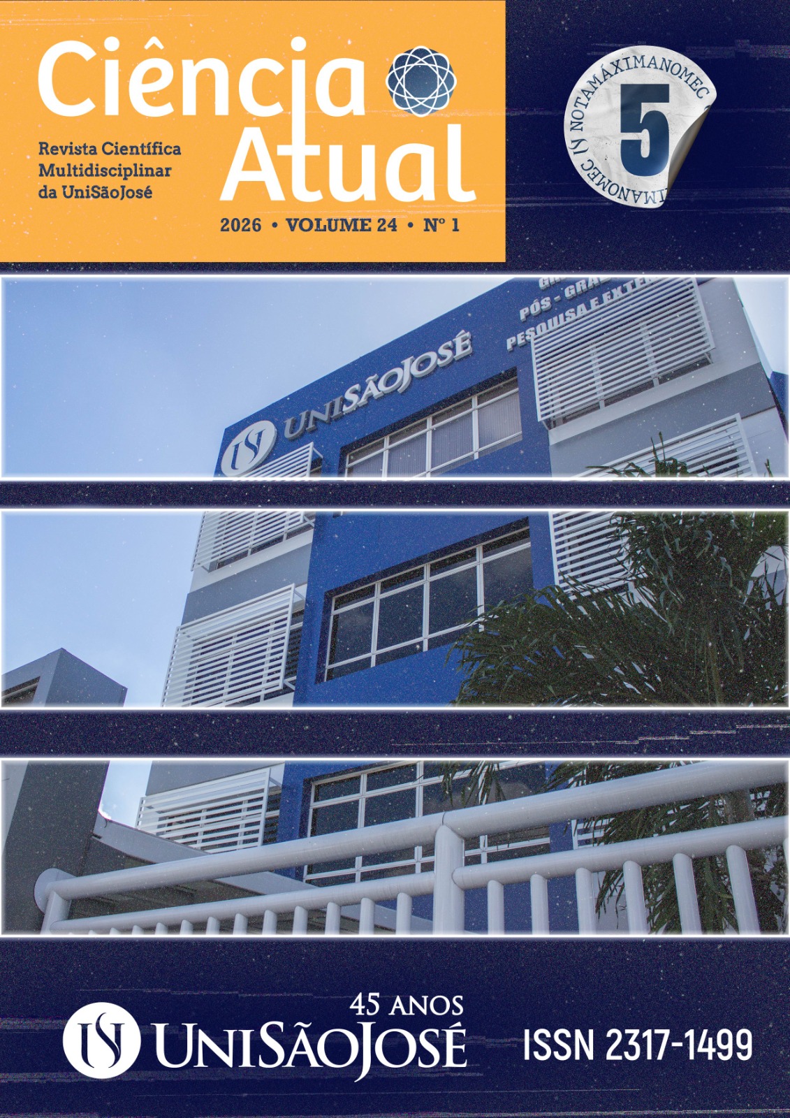 					Visualizar v. 24 n. 1 (2026): CIÊNCIA ATUAL - REVISTA CIENTÍFICA MULTIDISCIPLINAR DA UNISÃOJOSÉ
				